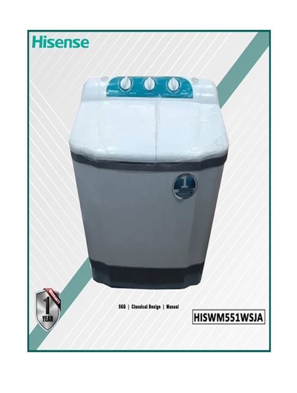 HISENSE 5KG MANUAL WASHING MACHINE - WSJA551