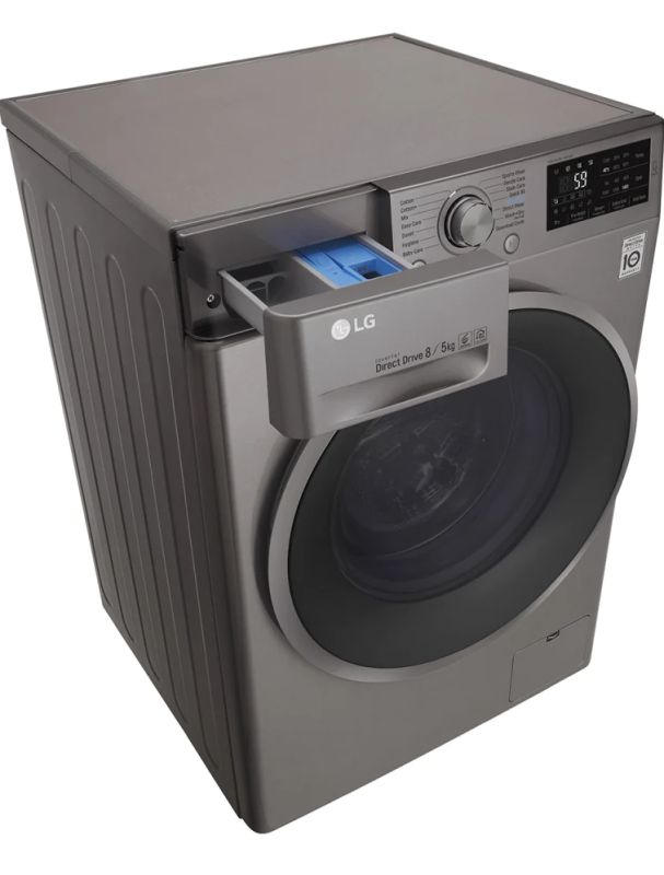 LG 7KG WASH & 4KG DRY FRONT LOAD WASHING MACHINE - F2J6HGP2S