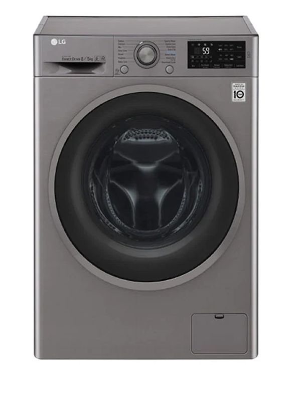 LG 8KG WASH & 5KG DRY FRONT LOAD INVERTER WASHING MACHINE - F4J6TMP8S (D708)